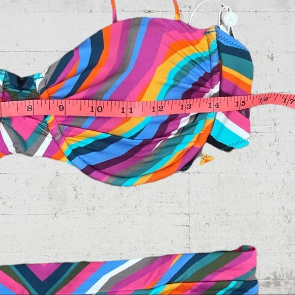 NWT Trina Turk Louvre Swimsuit Bikini Set Size 10 - Picture 9 of 14